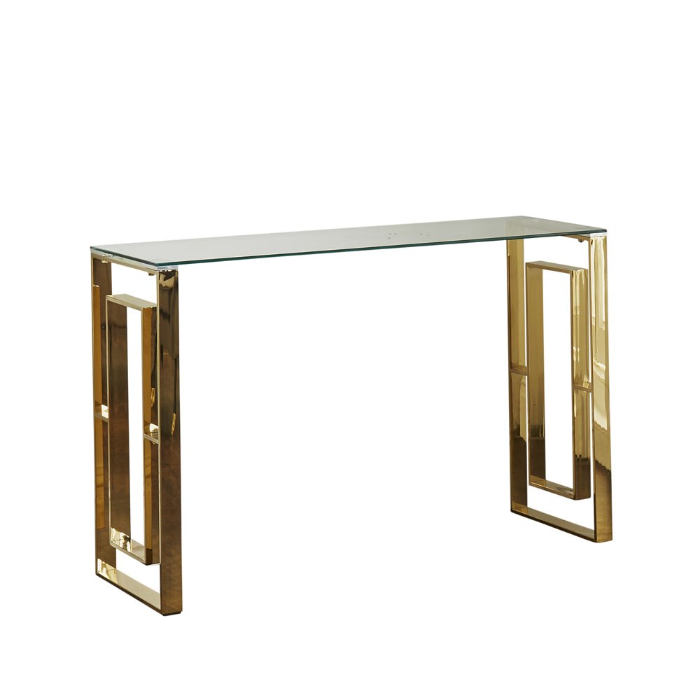 Native Home Milano Gold Console Table Nicholas John Interiors