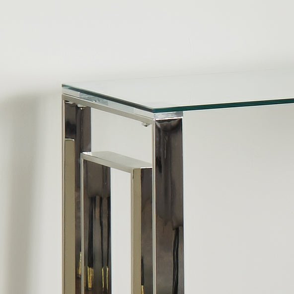 Native Home Milano Silver Plated Console Table Nicholas John Interiors