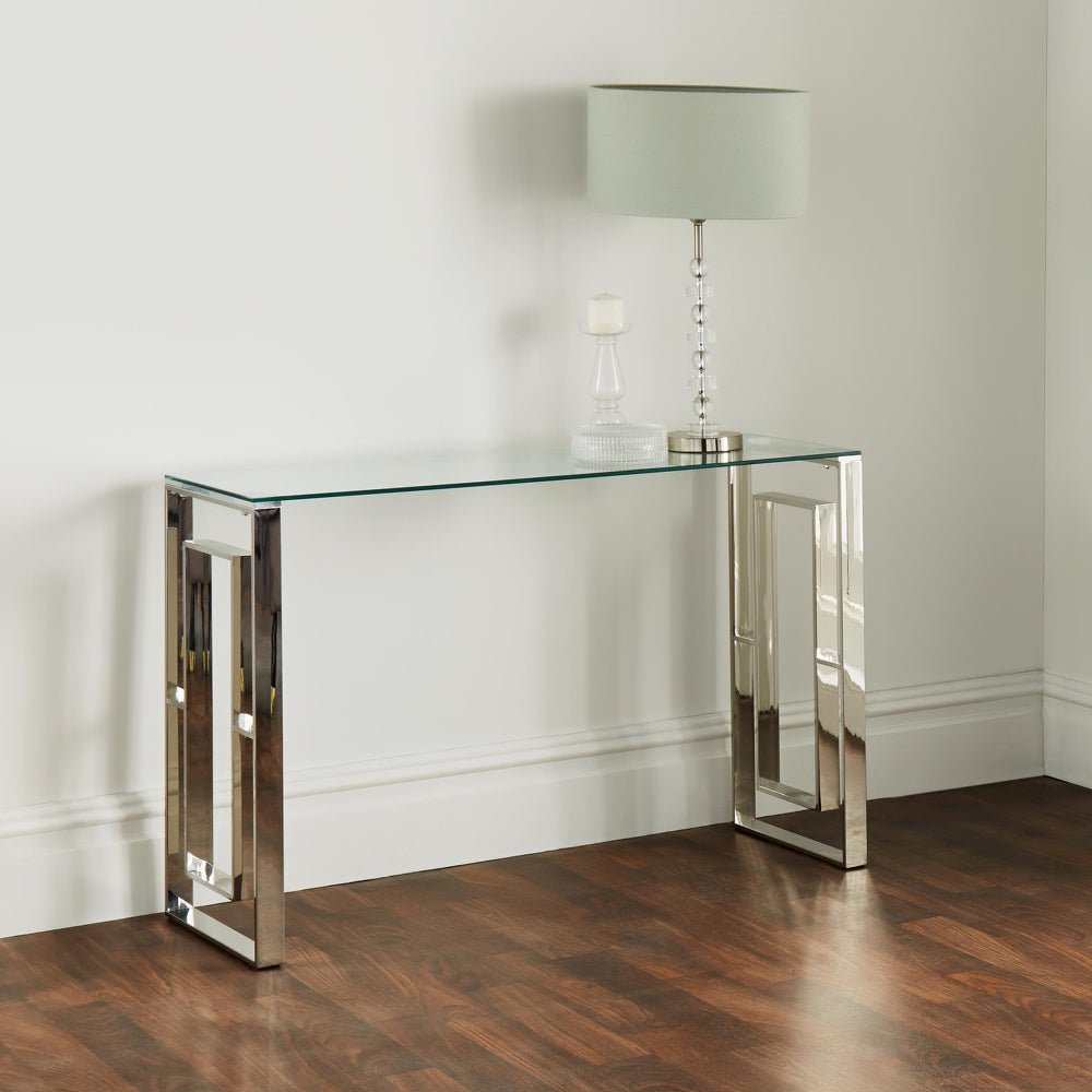 Native Home Milano Silver Plated Console Table Nicholas John Interiors