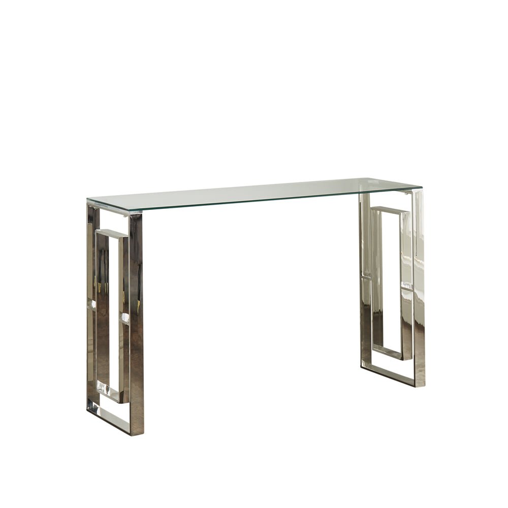 Native Home Milano Silver Plated Console Table Nicholas John Interiors