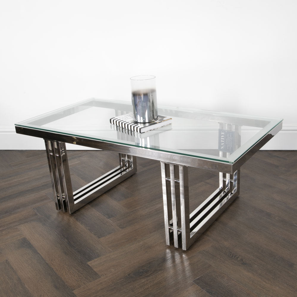 Native Home Zurich Silver Coffee Table Nicholas John Interiors