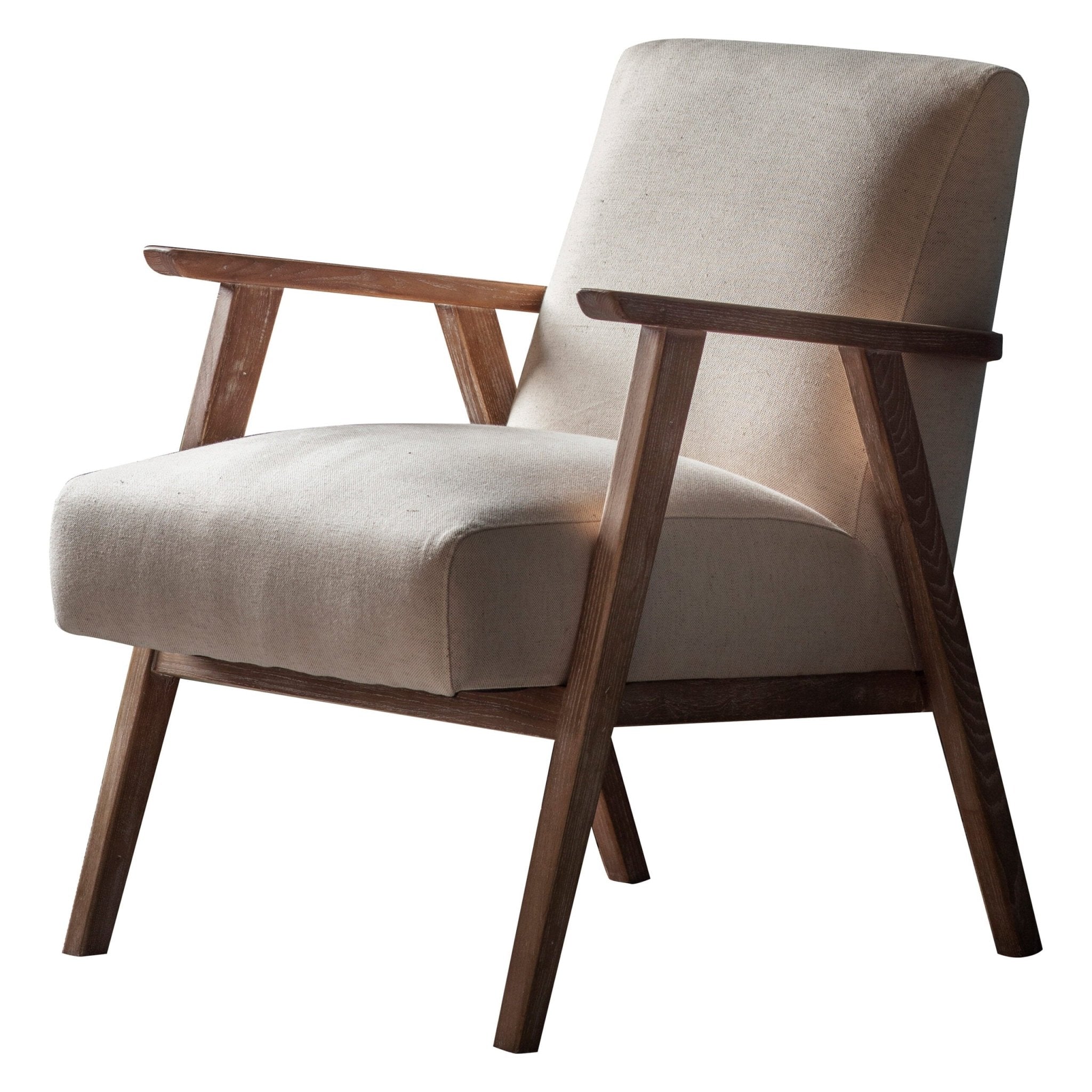 Neha Natural Linen Armchair Nicholas John Interiors