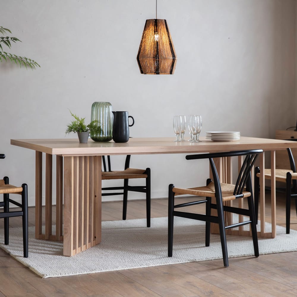 Okazaki Solid Oak Dining Table Nicholas John Interiors