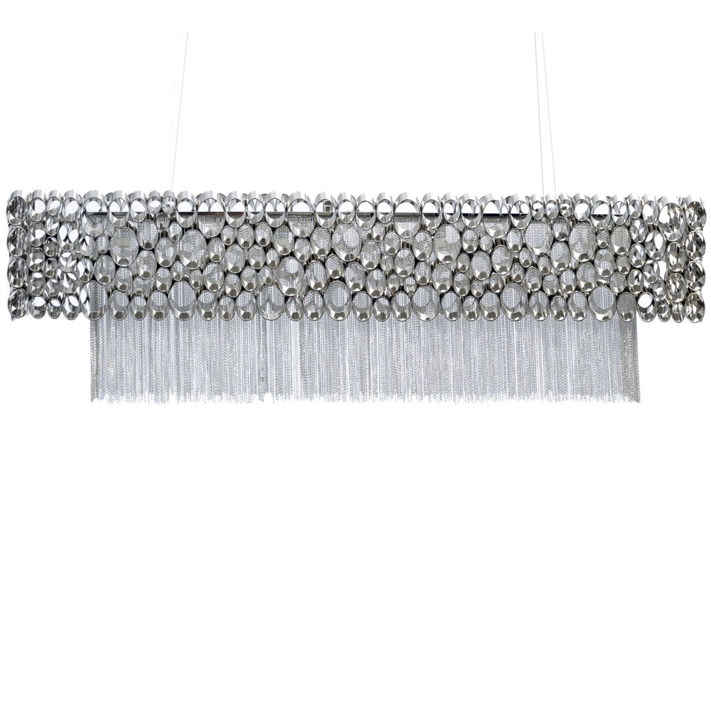 Orion Nickel Rectangular Chandelier Nicholas John Interiors