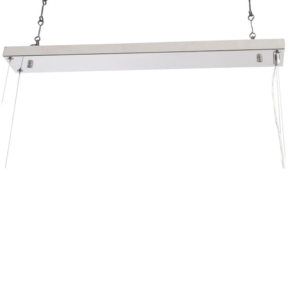 Orion Nickel Rectangular Chandelier Nicholas John Interiors