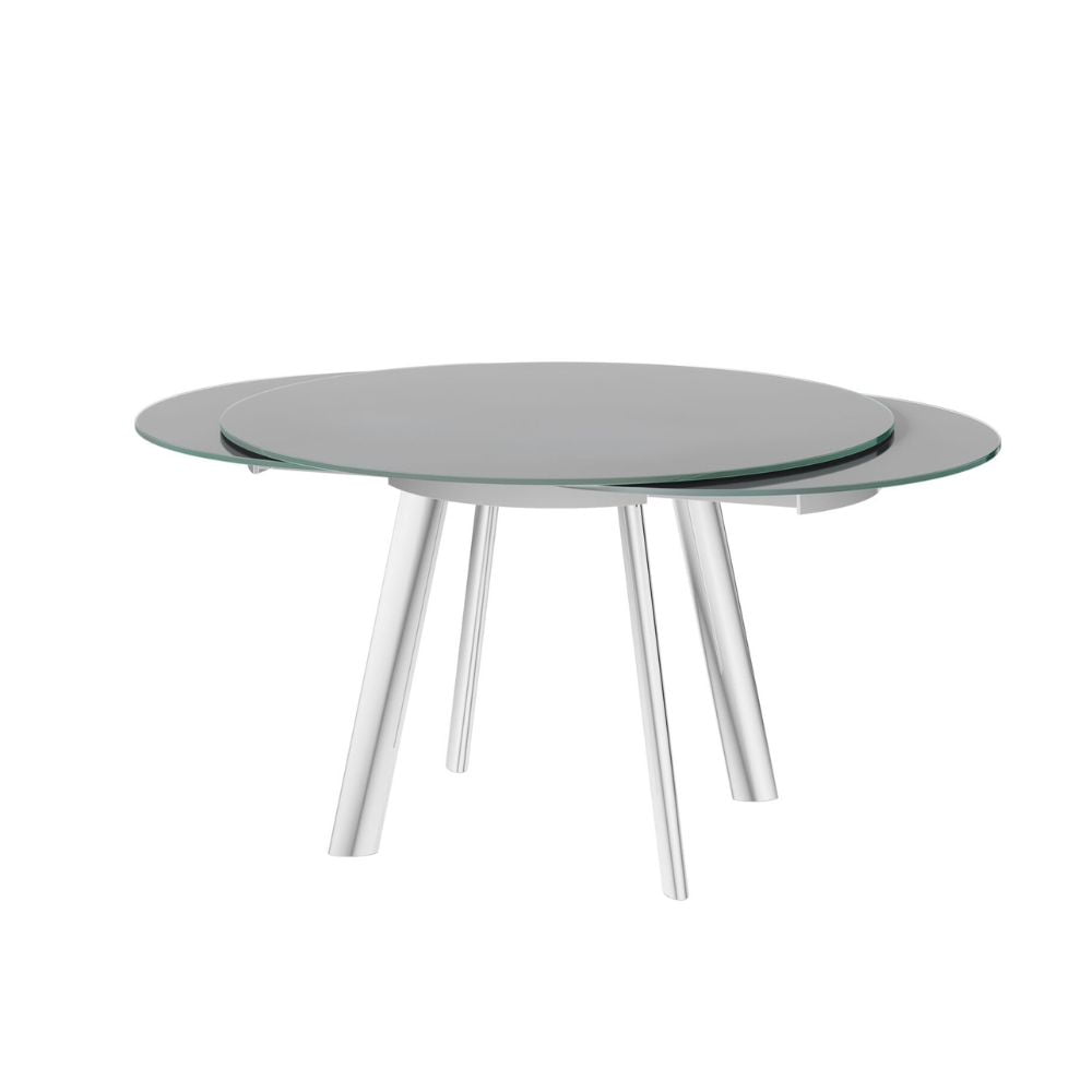 Orla Swivel Extending Dining Table Grey - 102 - 166cm Nicholas John Interiors