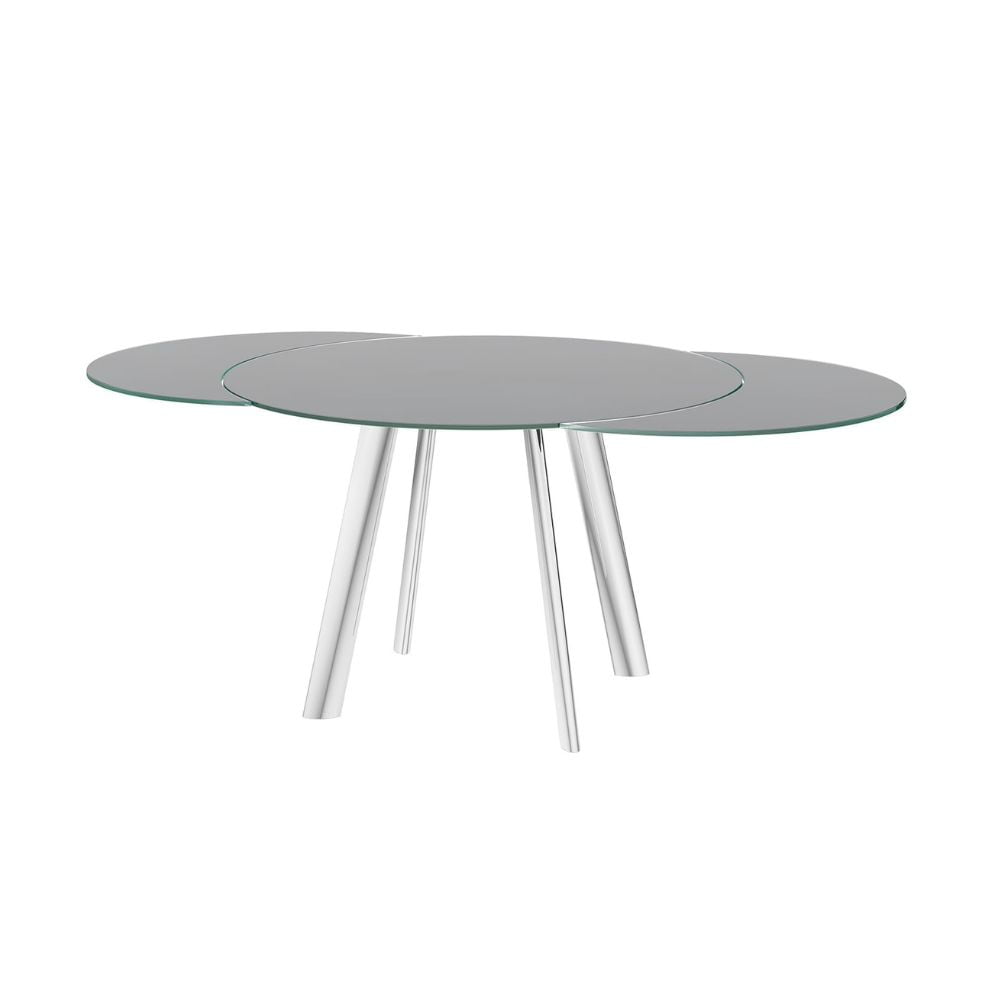 Orla Swivel Extending Dining Table Grey - 102 - 166cm Nicholas John Interiors