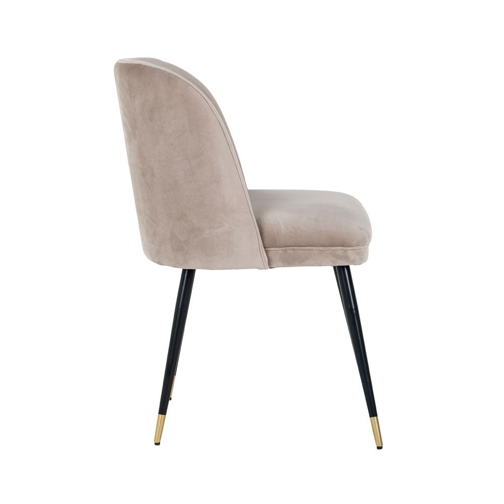 Richmond Interiors Alicia Chair in Khaki Velvet Nicholas John Interiors