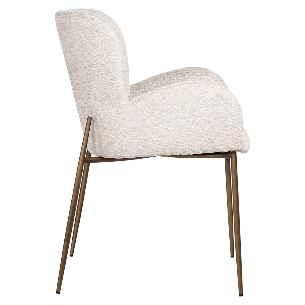 Richmond Interiors Amber Armchair in Cream Fusion Nicholas John Interiors