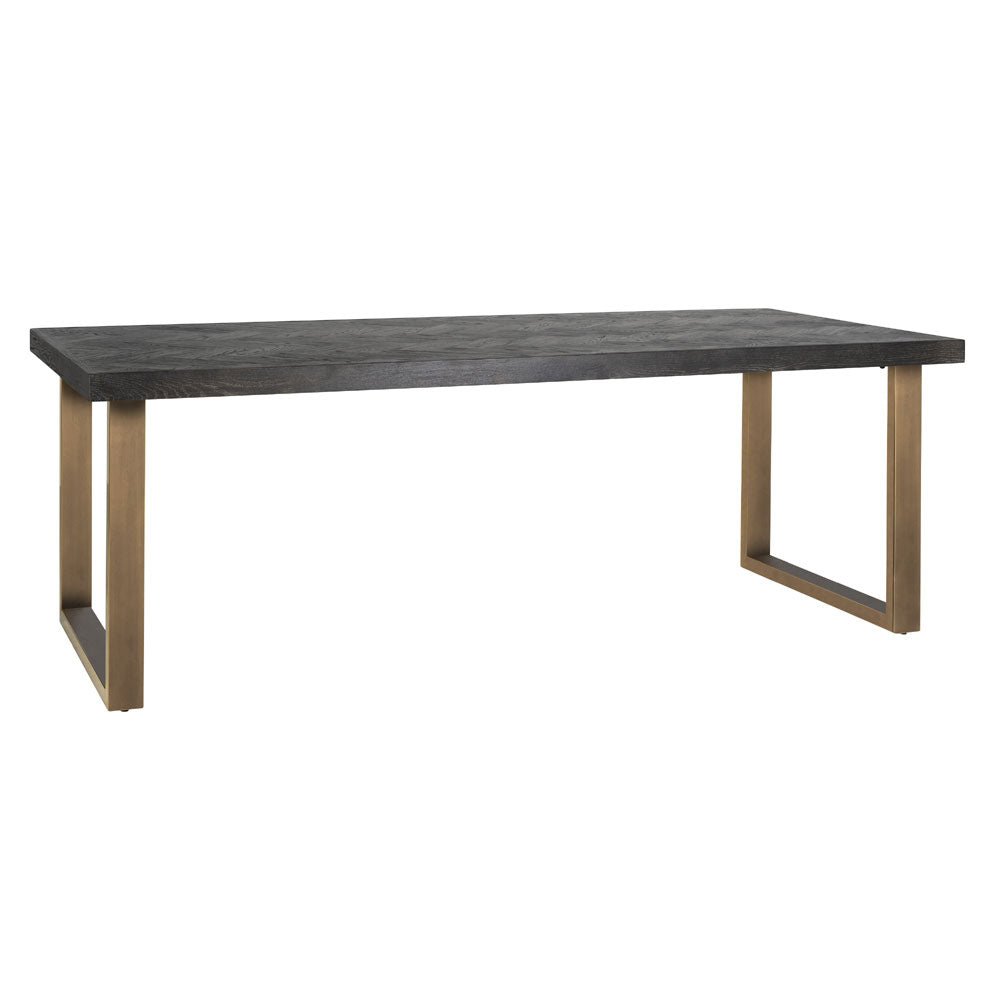 Richmond Interiors Blackbone Brass 180cm Dining Table Nicholas John Interiors