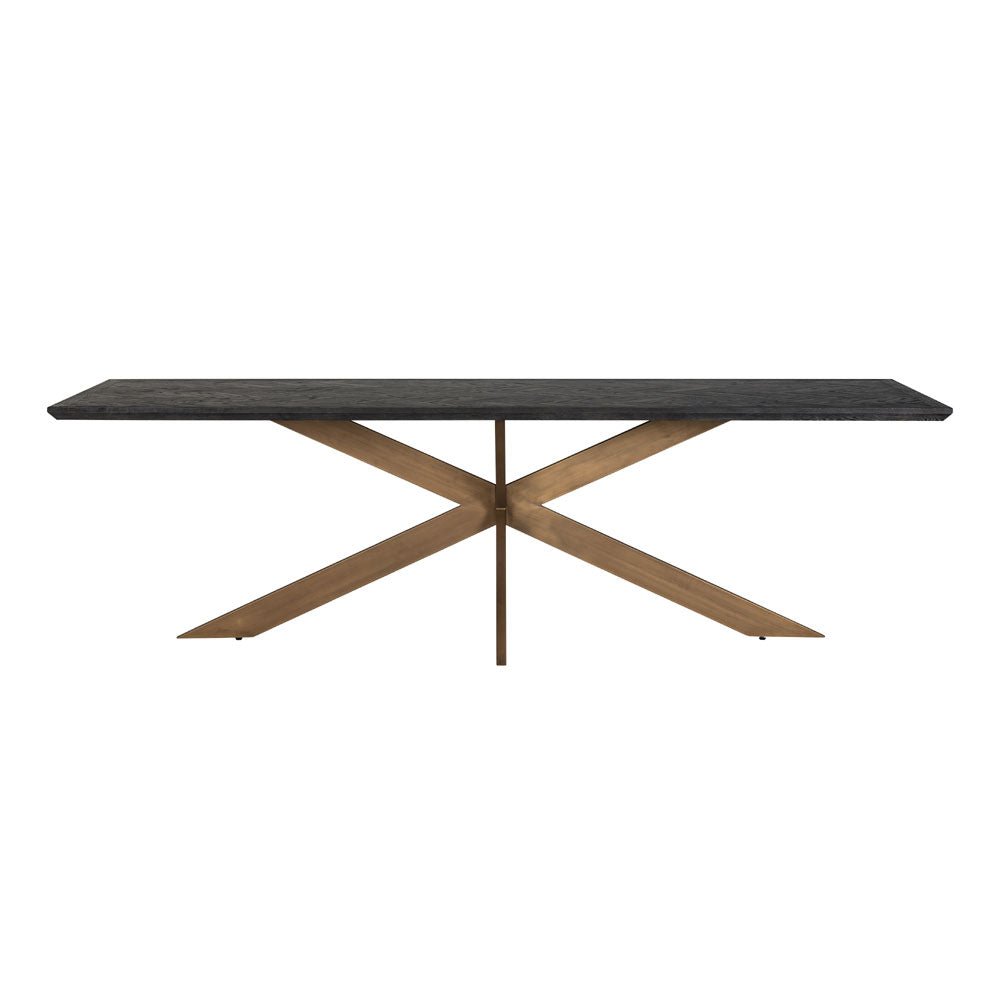 Richmond Interiors Blackbone Brass 260cm Dining Table Nicholas John Interiors