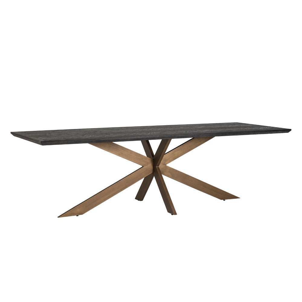 Richmond Interiors Blackbone Brass 260cm Dining Table Nicholas John Interiors