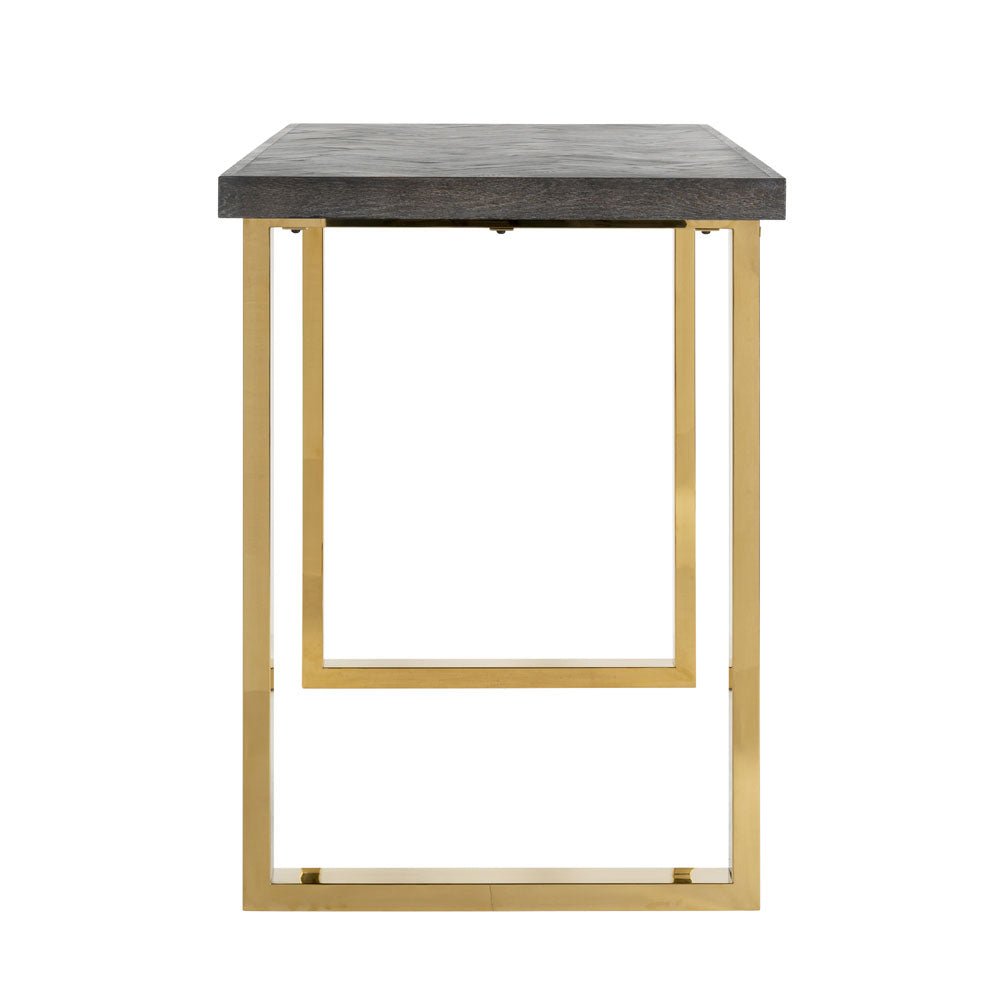 Richmond Interiors Blackbone Gold Bar Table Nicholas John Interiors