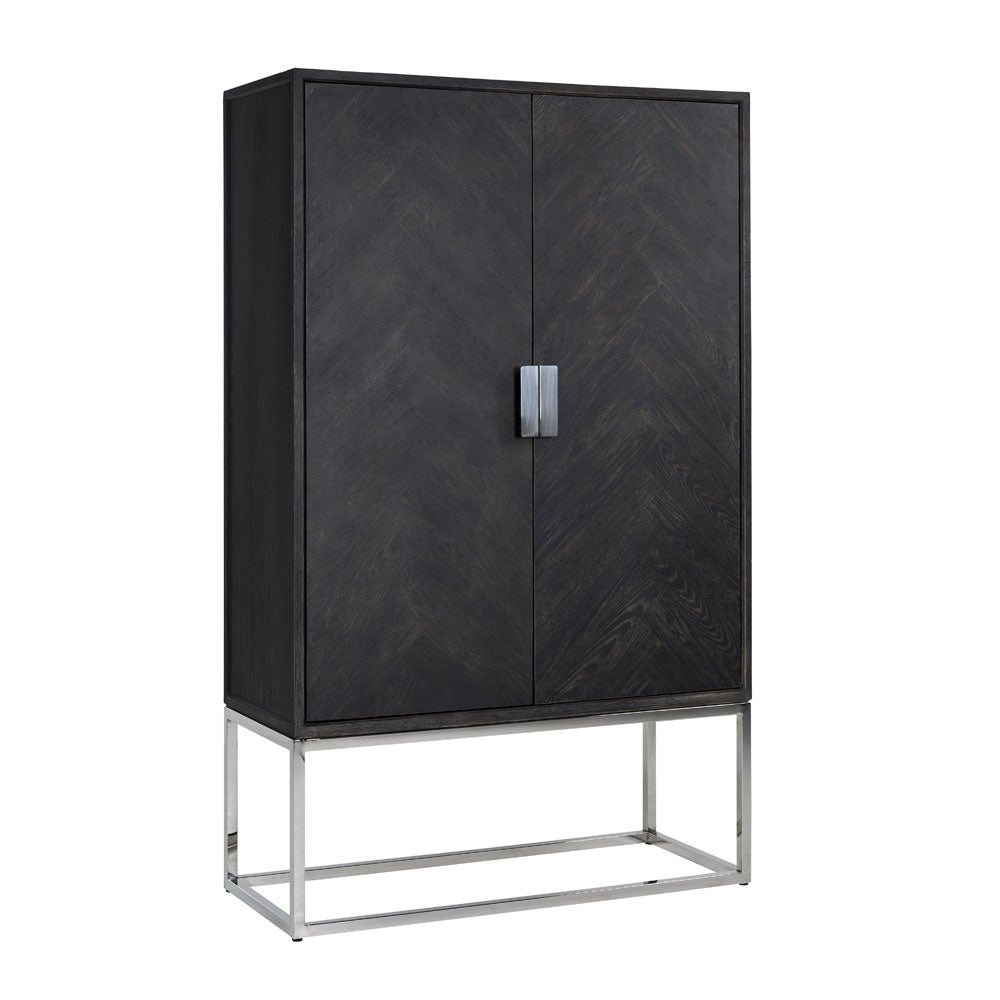 Richmond Interiors Blackbone Silver 2 Door Cabinet Nicholas John Interiors