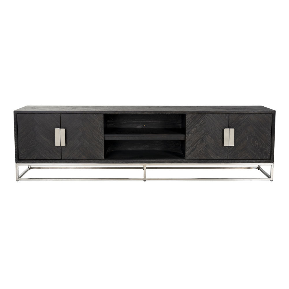 Richmond Interiors Blackbone Silver 4 Door Media Unit Nicholas John Interiors