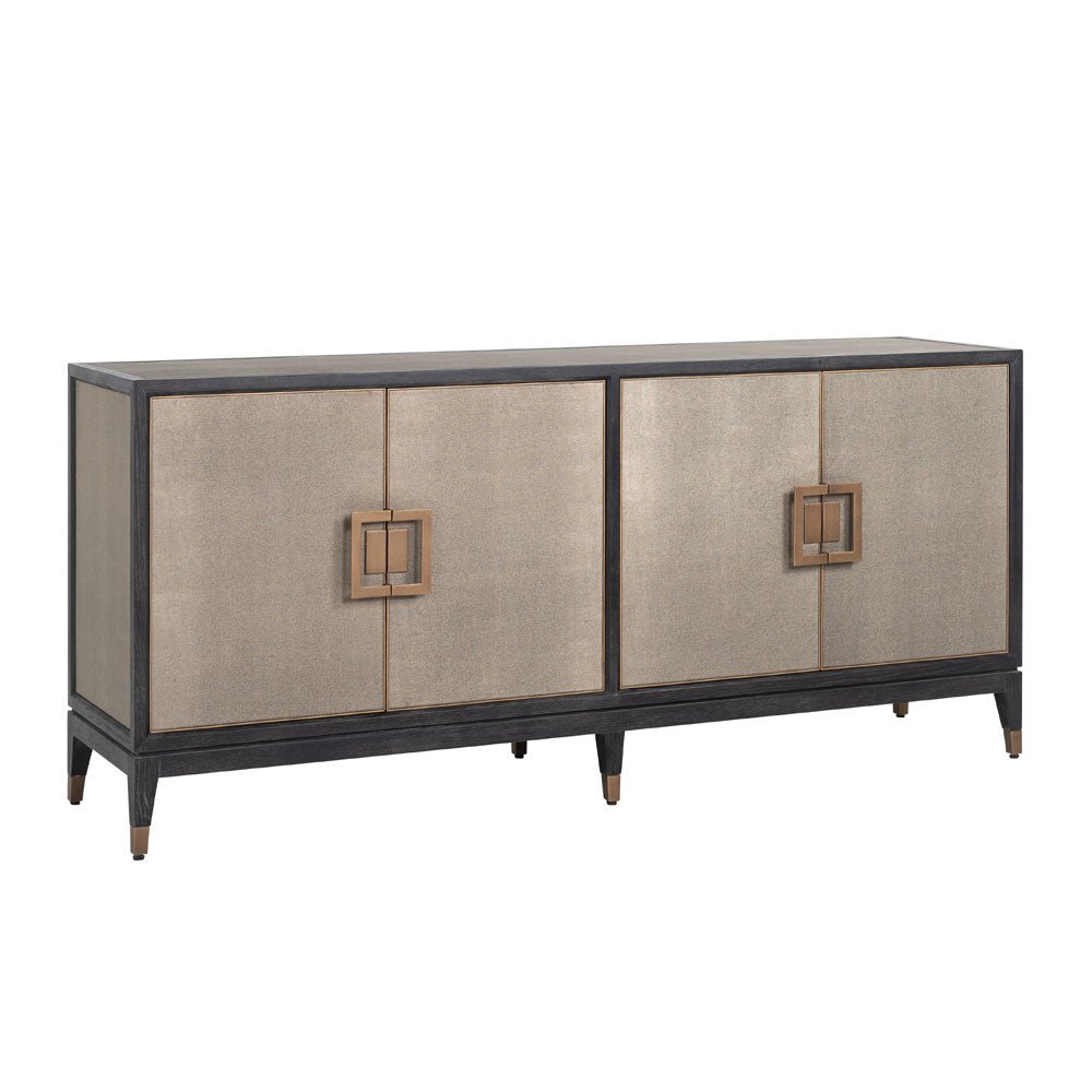 Richmond Interiors Bloomville 4 Door Sideboard in Gold Nicholas John Interiors