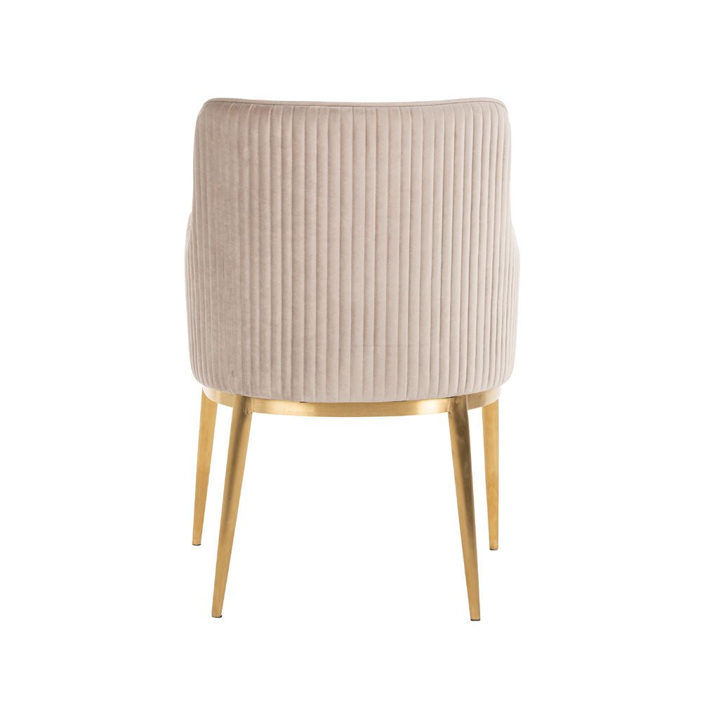 Richmond Interiors Breeze Chair in Khaki Velvet Nicholas John Interiors