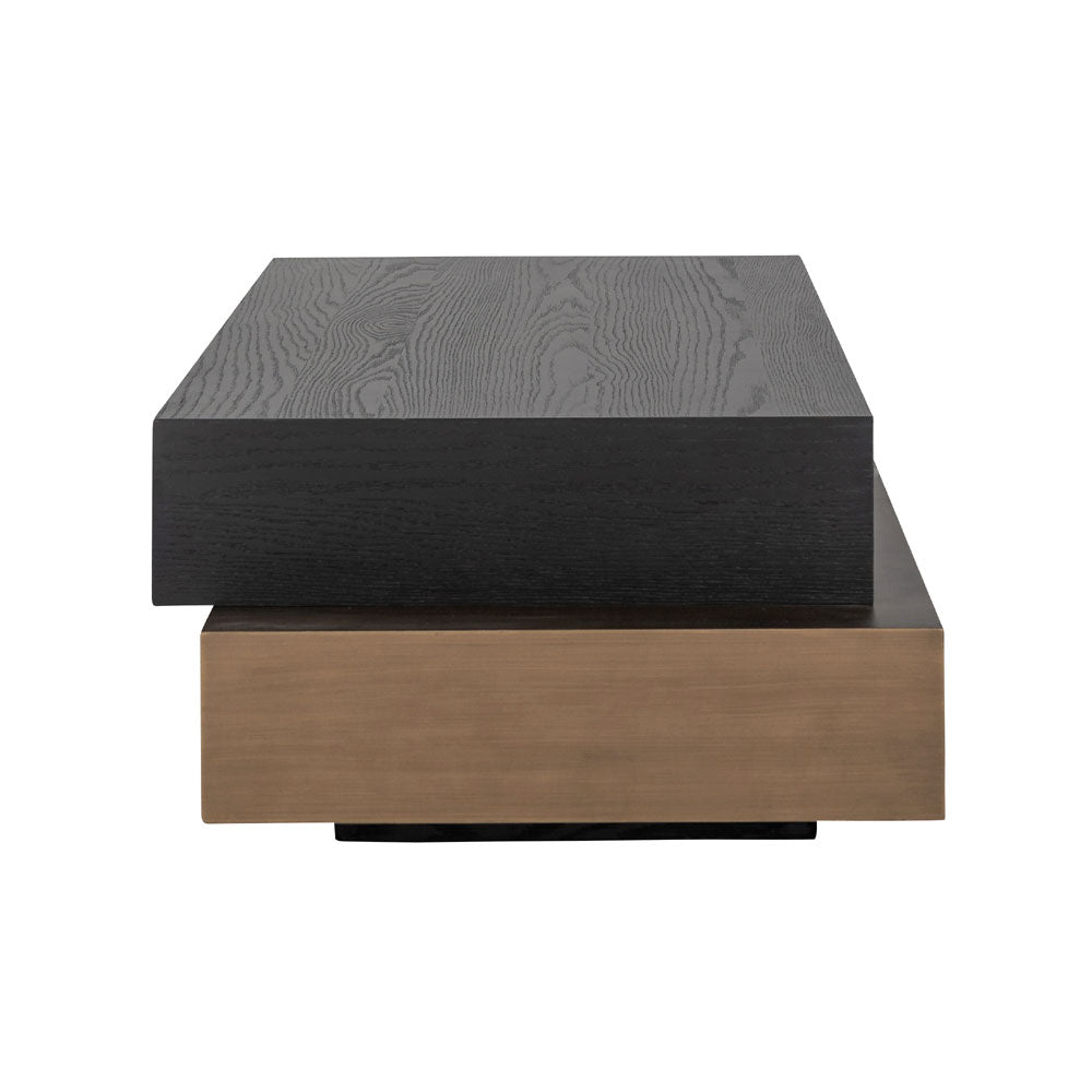 Richmond Interiors Cambon Coffee Table in Dark Coffee Nicholas John Interiors