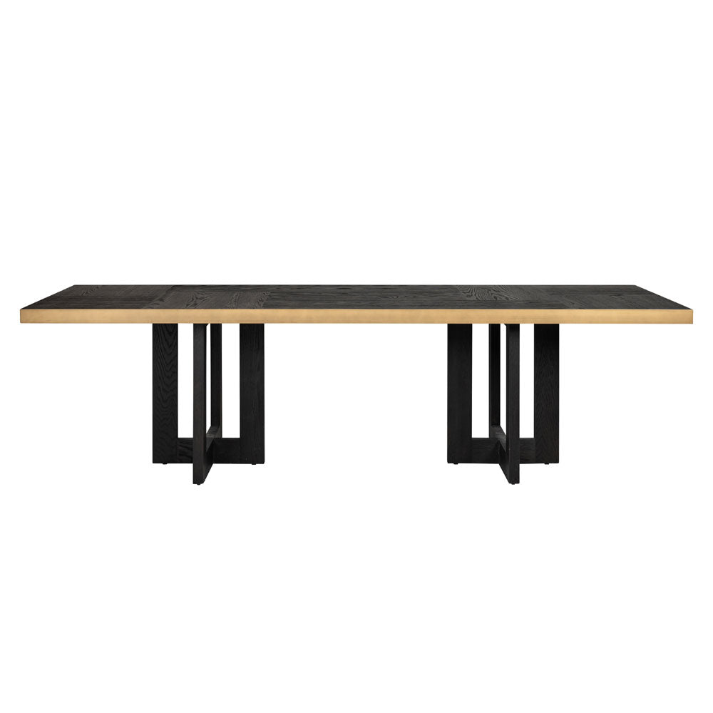 Richmond Interiors Cambon Dining Table 280cm in Dark Coffee Nicholas John Interiors