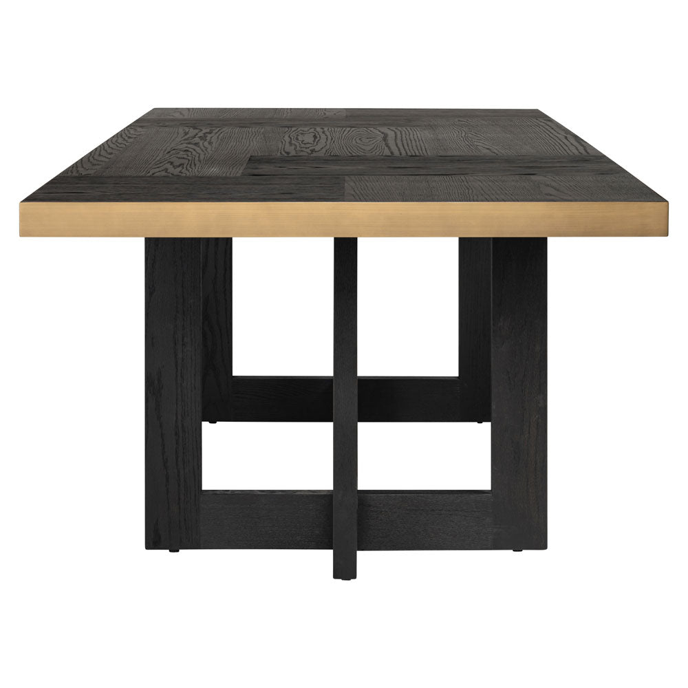 Richmond Interiors Cambon Dining Table 280cm in Dark Coffee Nicholas John Interiors