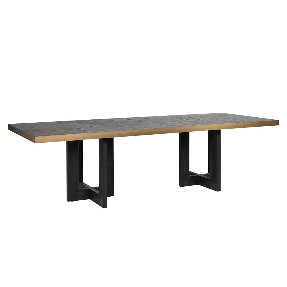 Richmond Interiors Cambon Dining Table 280cm in Dark Coffee Nicholas John Interiors