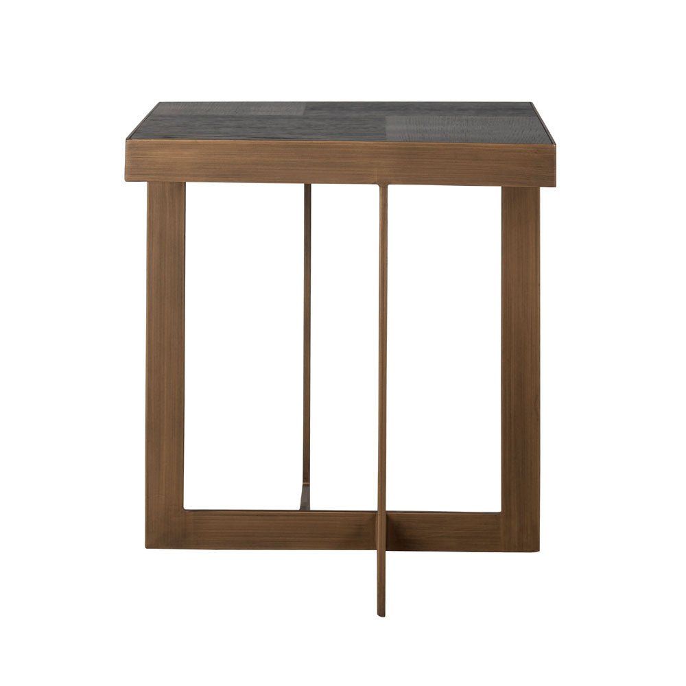 Richmond Interiors Cambon Side Table in Dark Coffee Nicholas John Interiors