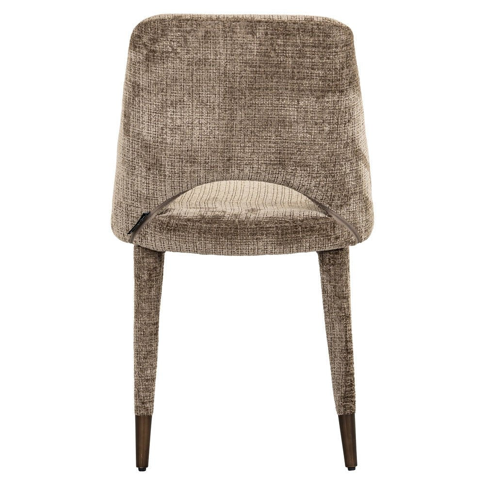 Richmond Interiors Cecilia Chair in Stone Chenille Nicholas John Interiors