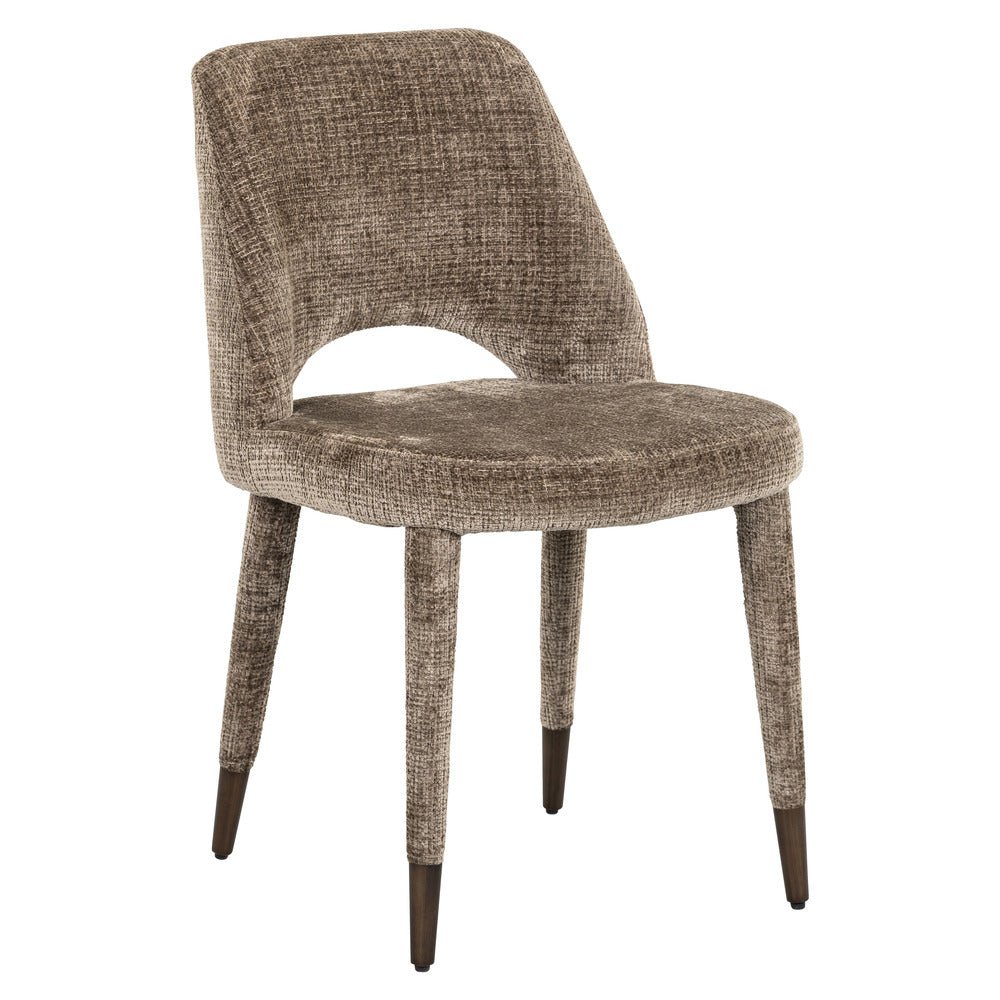 Richmond Interiors Cecilia Chair in Stone Chenille Nicholas John Interiors