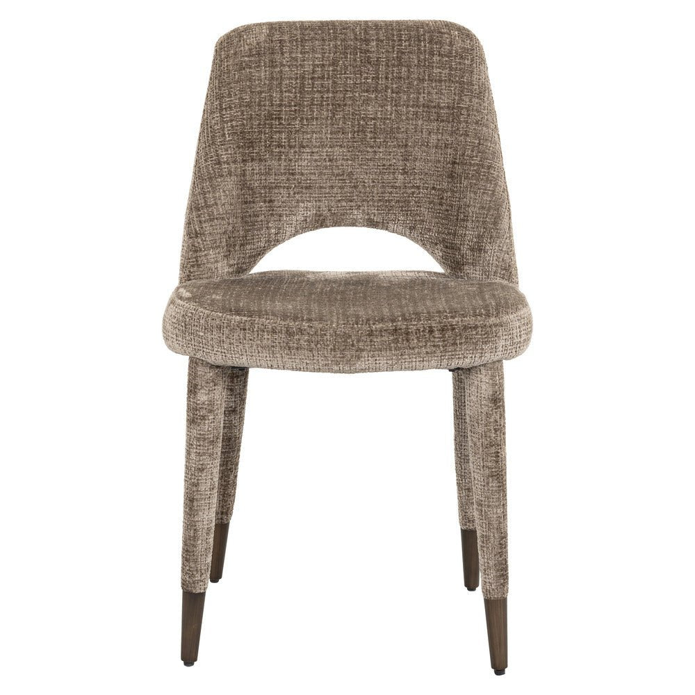 Richmond Interiors Cecilia Chair in Stone Chenille Nicholas John Interiors