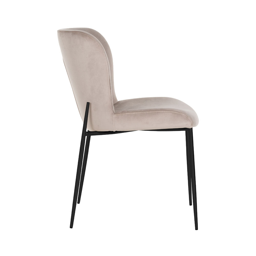 Richmond Interiors Darby Chair Khaki Velvet Nicholas John Interiors