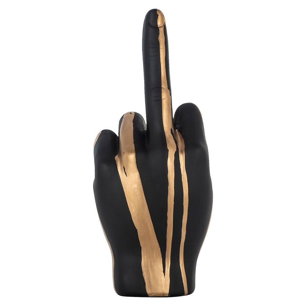 Richmond Interiors Deco Object Hand Digitus (Black/Gold) Nicholas John Interiors