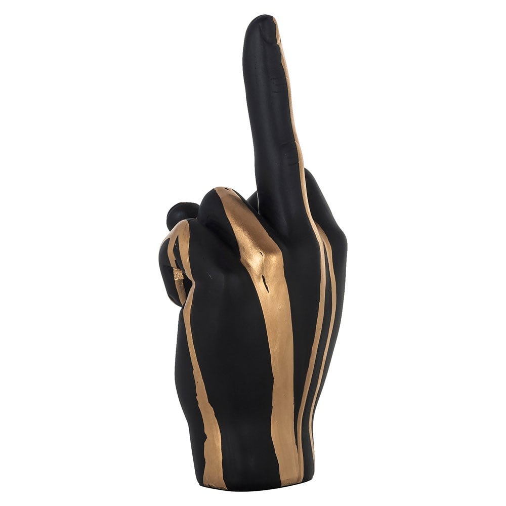 Richmond Interiors Deco Object Hand Digitus (Black/Gold) Nicholas John Interiors