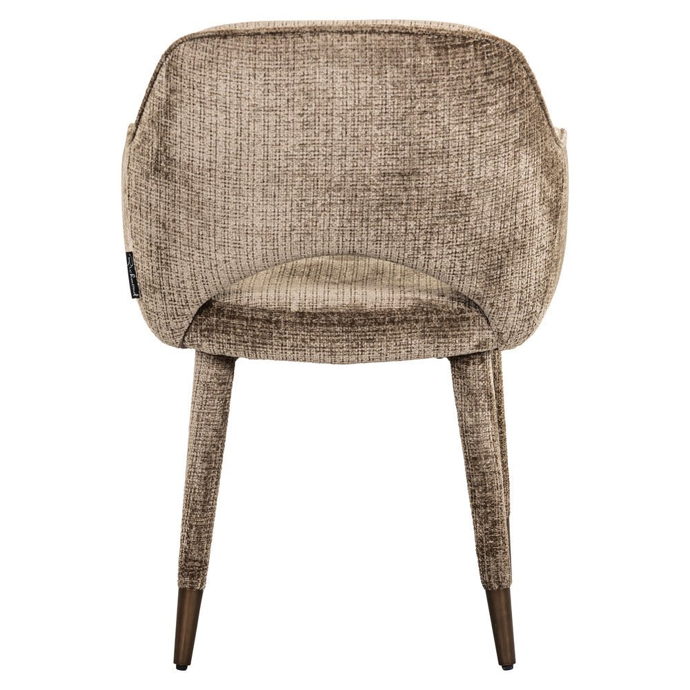 Richmond Interiors Donnatella Chair in Stone Chenille Nicholas John Interiors