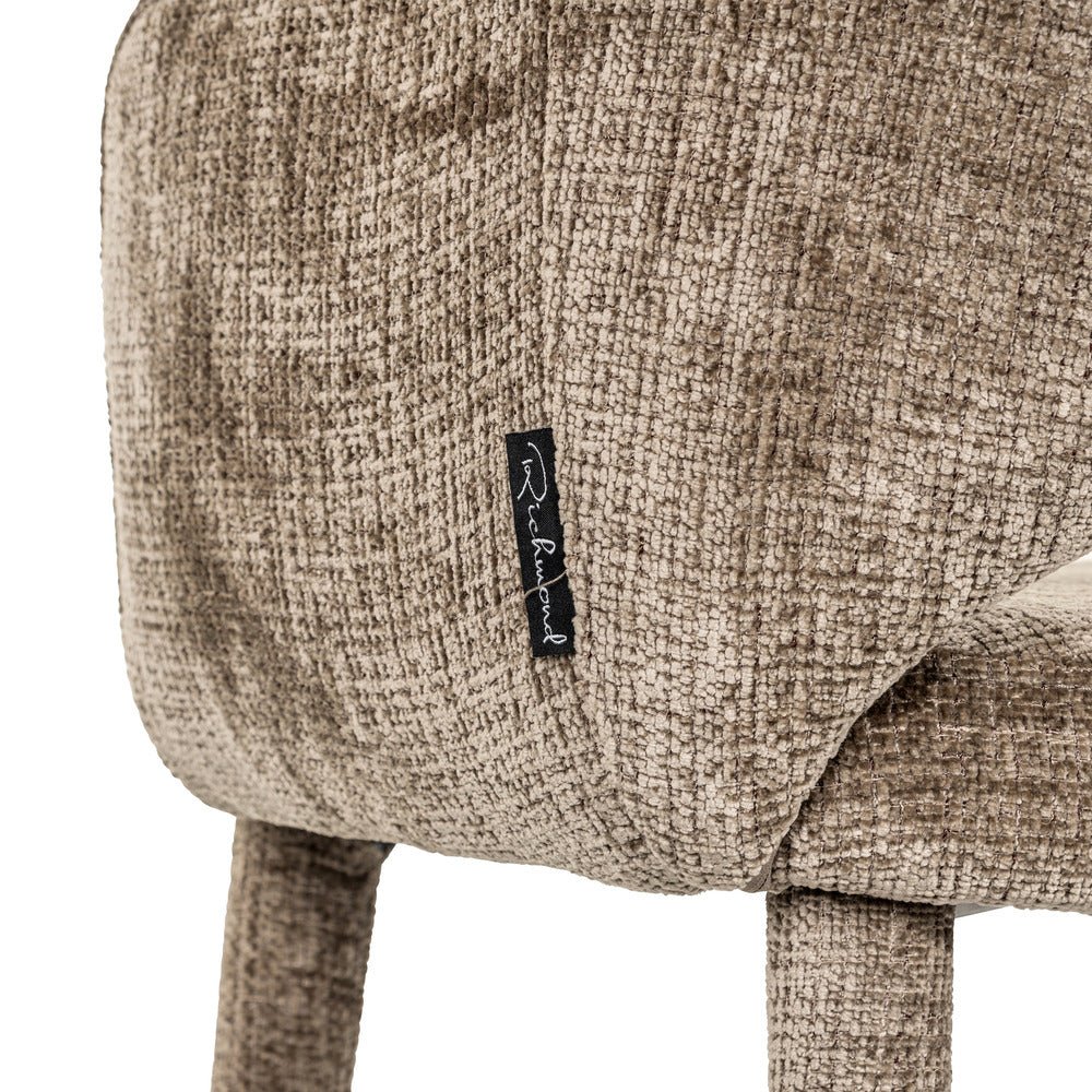 Richmond Interiors Donnatella Chair in Stone Chenille Nicholas John Interiors