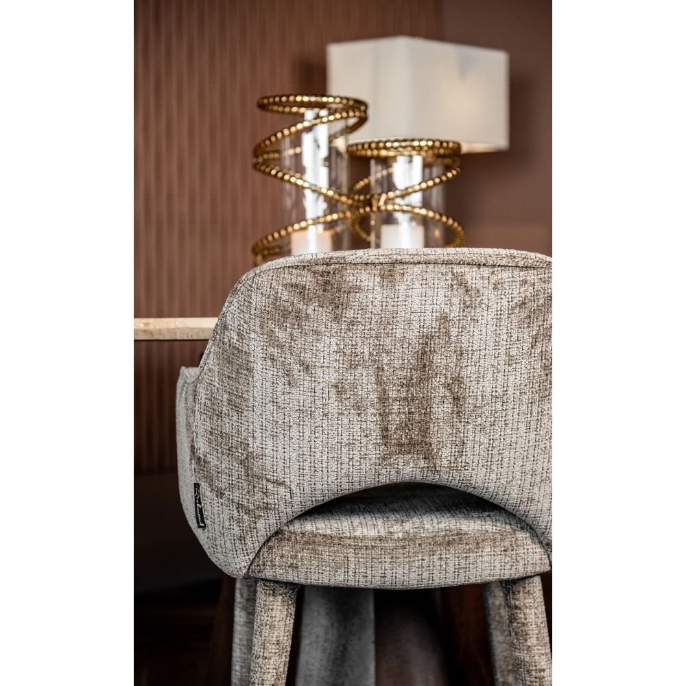 Richmond Interiors Donnatella Chair in Stone Chenille Nicholas John Interiors