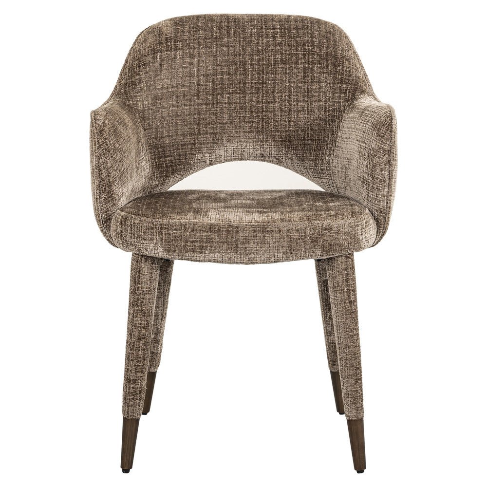 Richmond Interiors Donnatella Chair in Stone Chenille Nicholas John Interiors