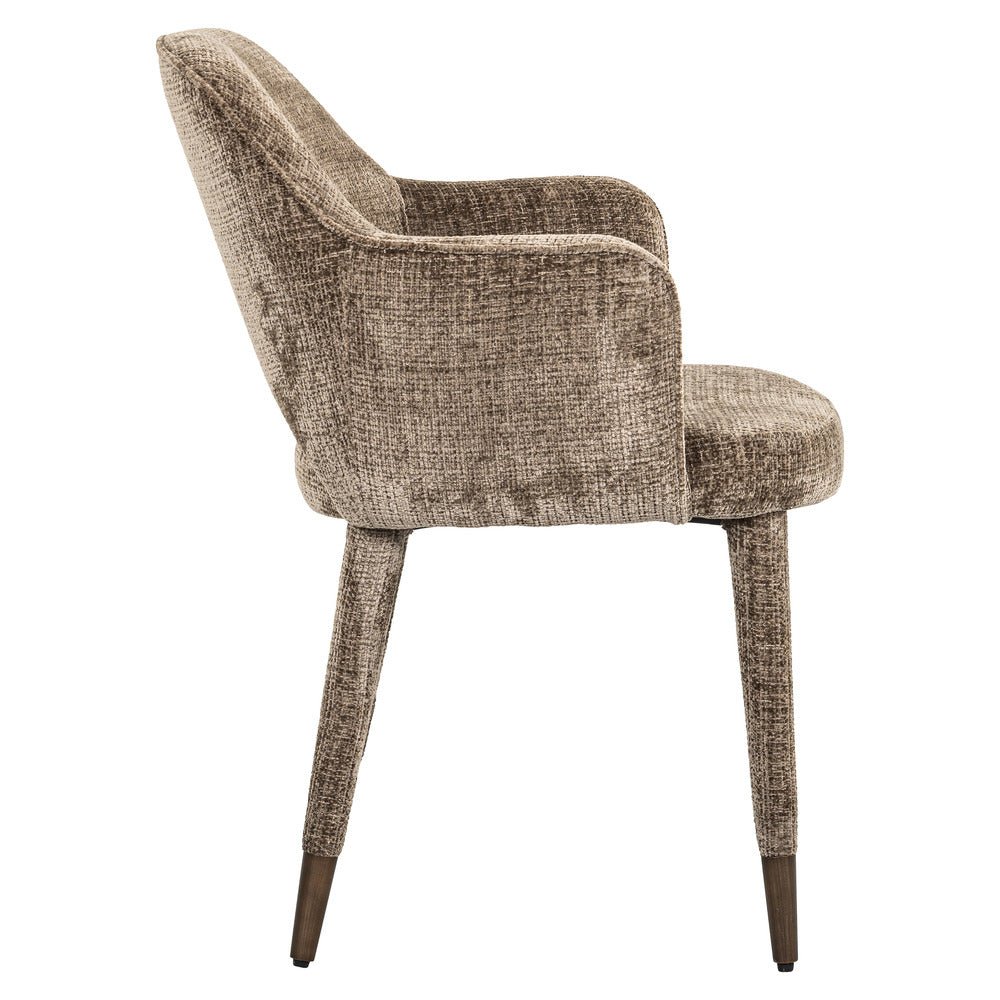 Richmond Interiors Donnatella Chair in Stone Chenille Nicholas John Interiors