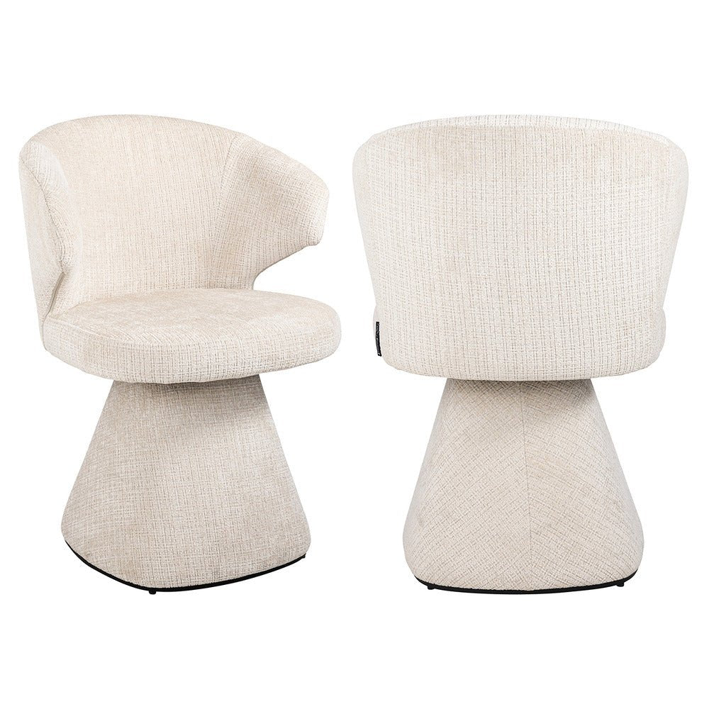 Richmond Interiors Gatsbi Chair in Beige Chenille Nicholas John Interiors