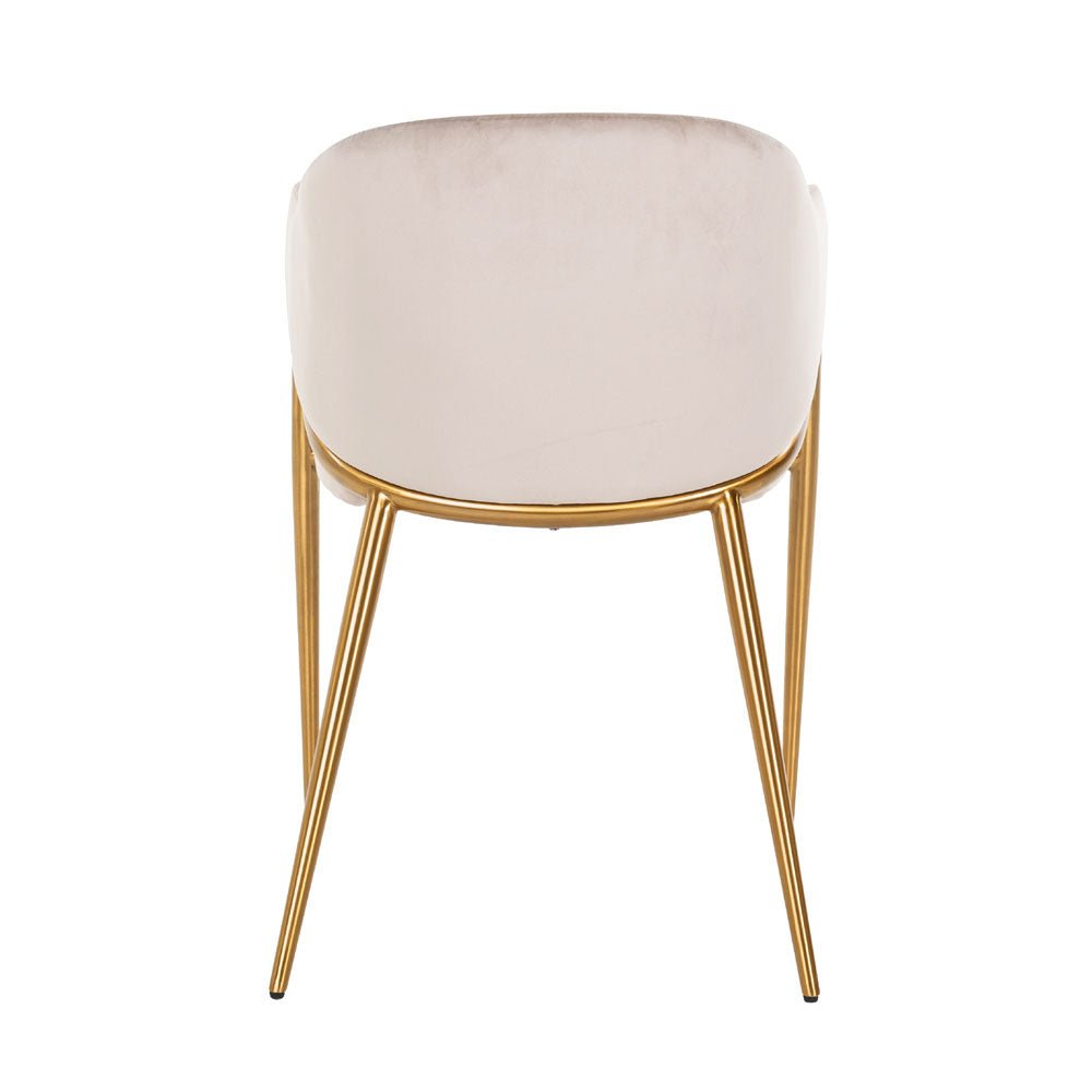 Richmond Interiors Gwen Chair in Khaki Velvet Nicholas John Interiors