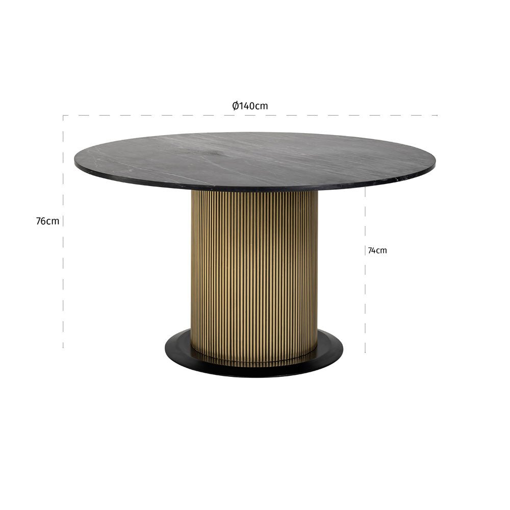 Richmond Interiors Ironville Dining Table 140cm Nicholas John Interiors