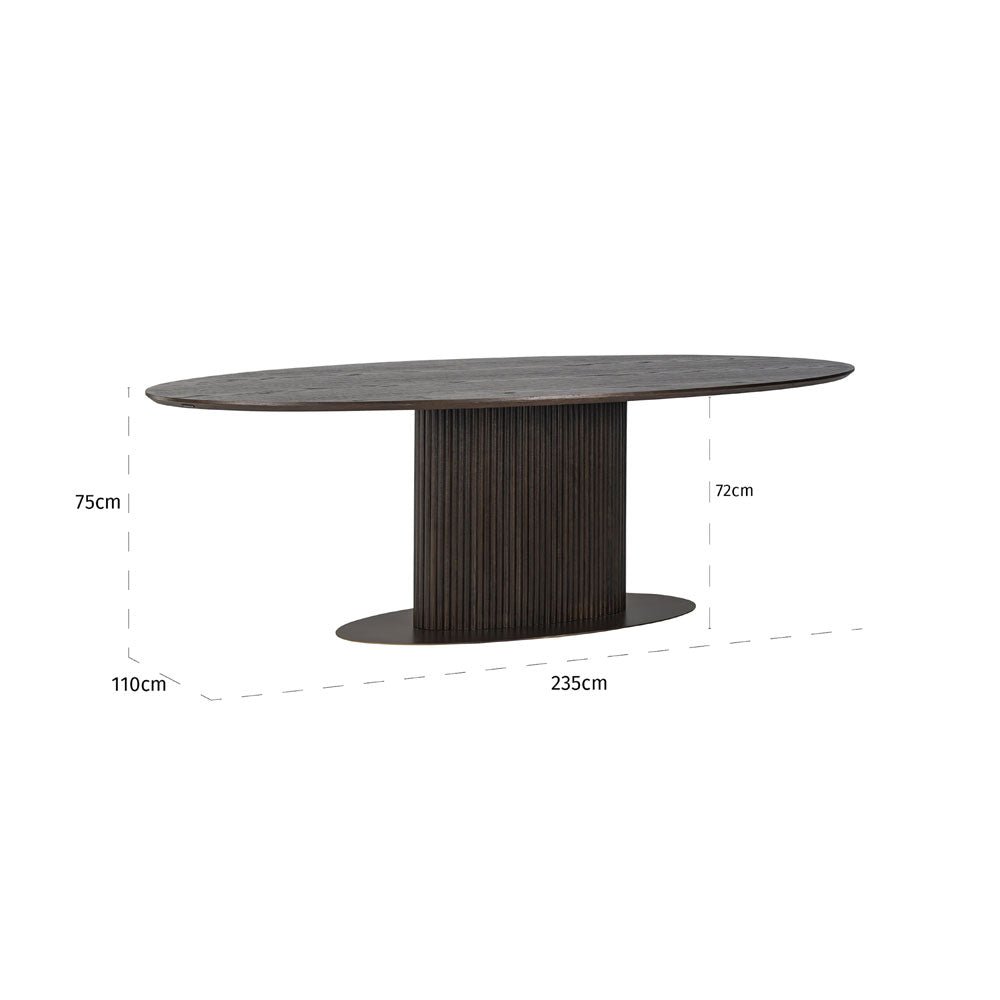 Richmond Interiors Luxor Oval Dining Table Nicholas John Interiors