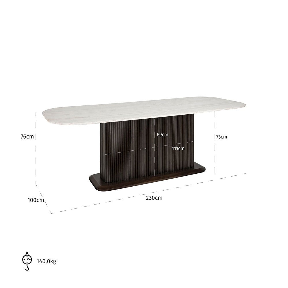 Richmond Interiors Mayfield 230cm Dining Table Nicholas John Interiors