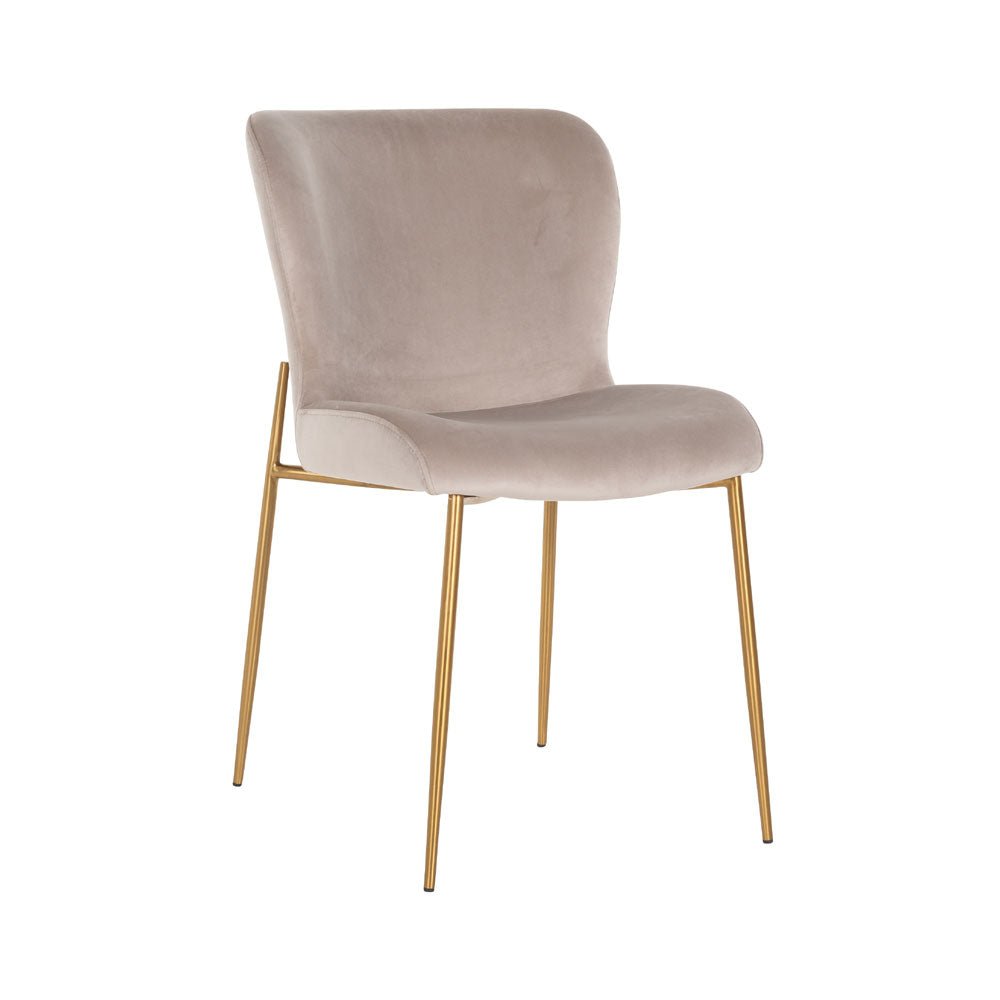 Richmond Interiors Odessa Chair in Khaki Velvet Nicholas John Interiors