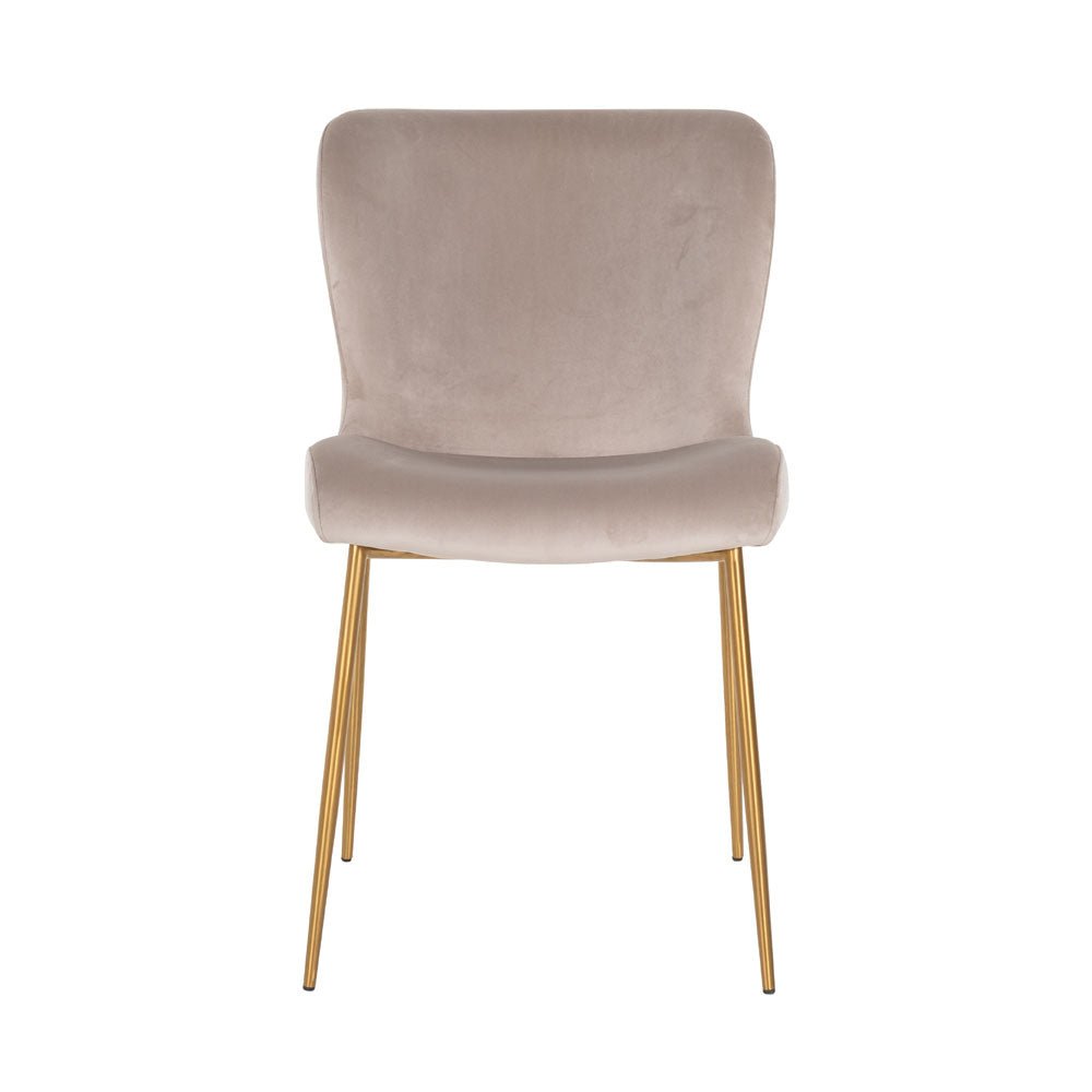 Richmond Interiors Odessa Chair in Khaki Velvet Nicholas John Interiors