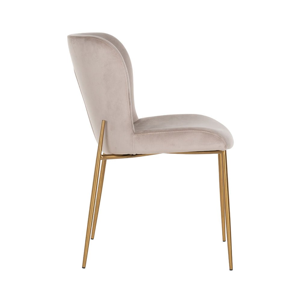 Richmond Interiors Odessa Chair in Khaki Velvet Nicholas John Interiors