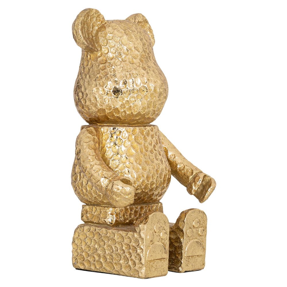 Richmond Interiors Sitting Bear Deco Object in Gold Nicholas John Interiors