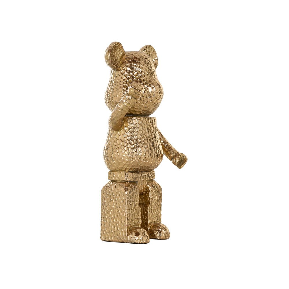 Richmond Interiors Standing Bear Deco Object in Gold Nicholas John Interiors