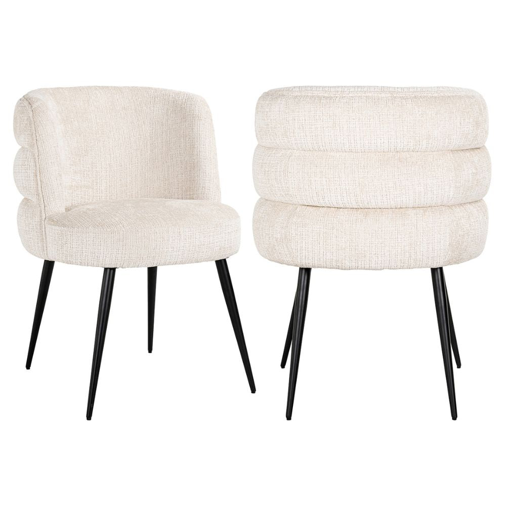 Richmond Interiors Stella Chair in Beige Chenille Nicholas John Interiors