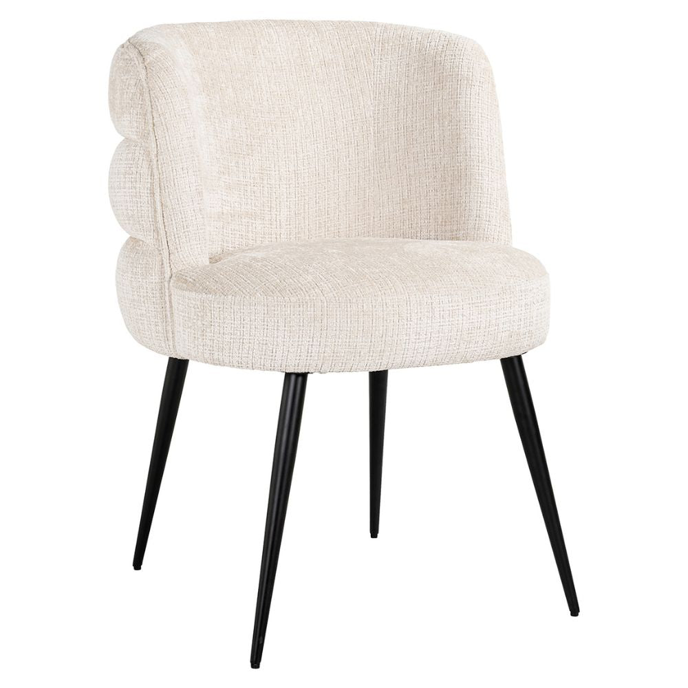 Richmond Interiors Stella Chair in Beige Chenille Nicholas John Interiors