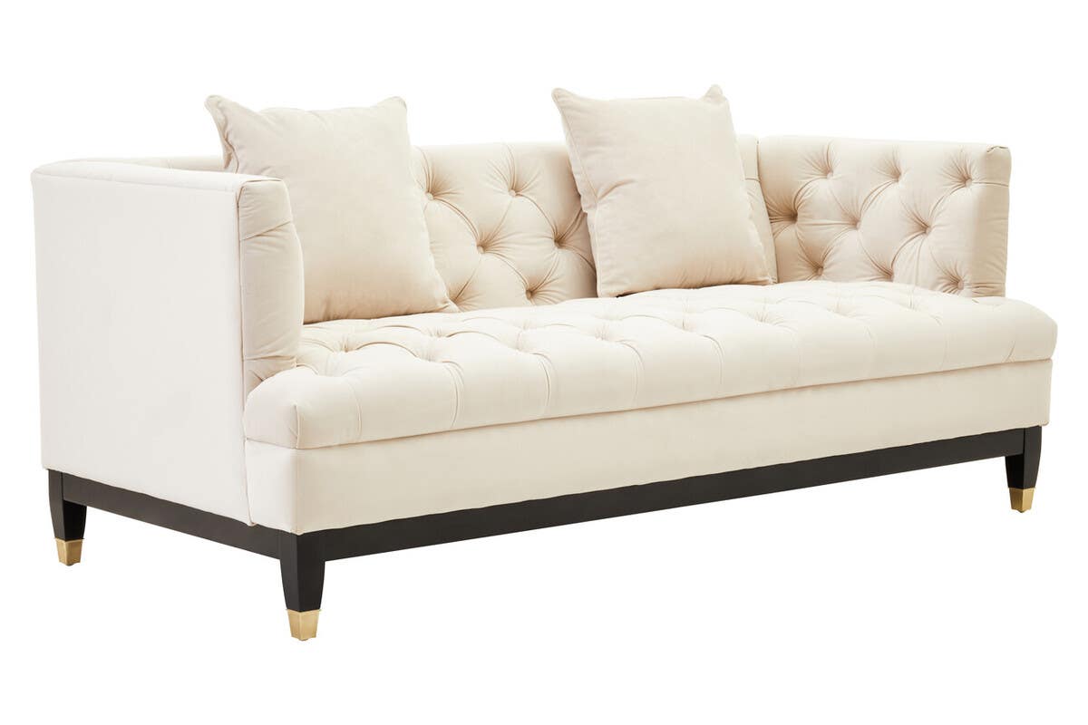 Sirella 2 Seat Ivory Fabric Sofa Nicholas John Interiors